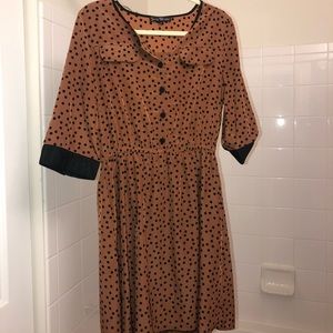 Charming Charlie Brown Dress